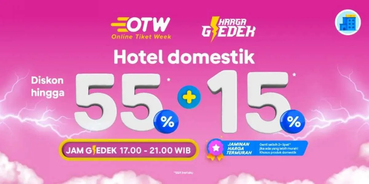 Promo Tiket.com Hotel Domestik sampai 4 November 2022, Diskon Hingga 55%