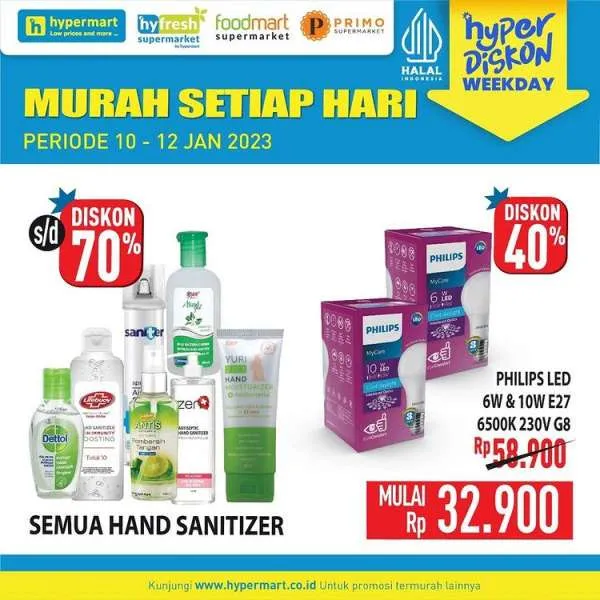 Harga Promo Hypermart 10-12 Januari 2023, Promo Hyper Diskon Weekday