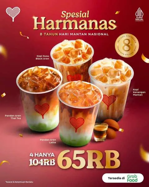 Promo Kopi Kenangan Spesial Harmanas Paket Rp 65.000