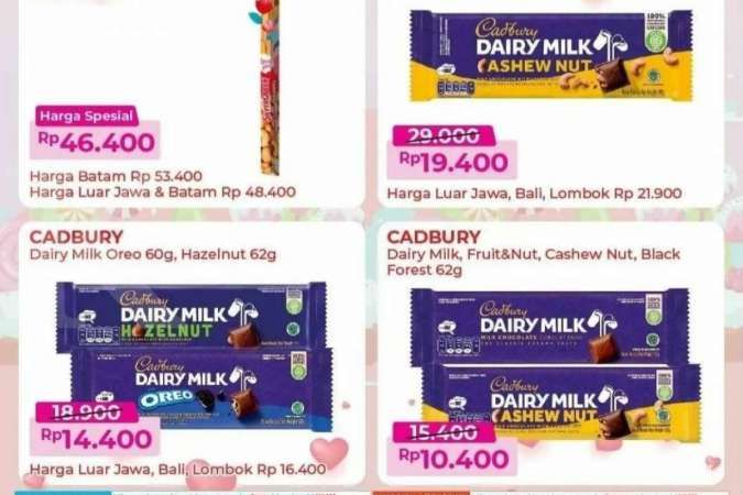 Promo Alfamart Sweet Valentine 1-15 Februari 2022, Cokelat dan Permen Diskon 50%