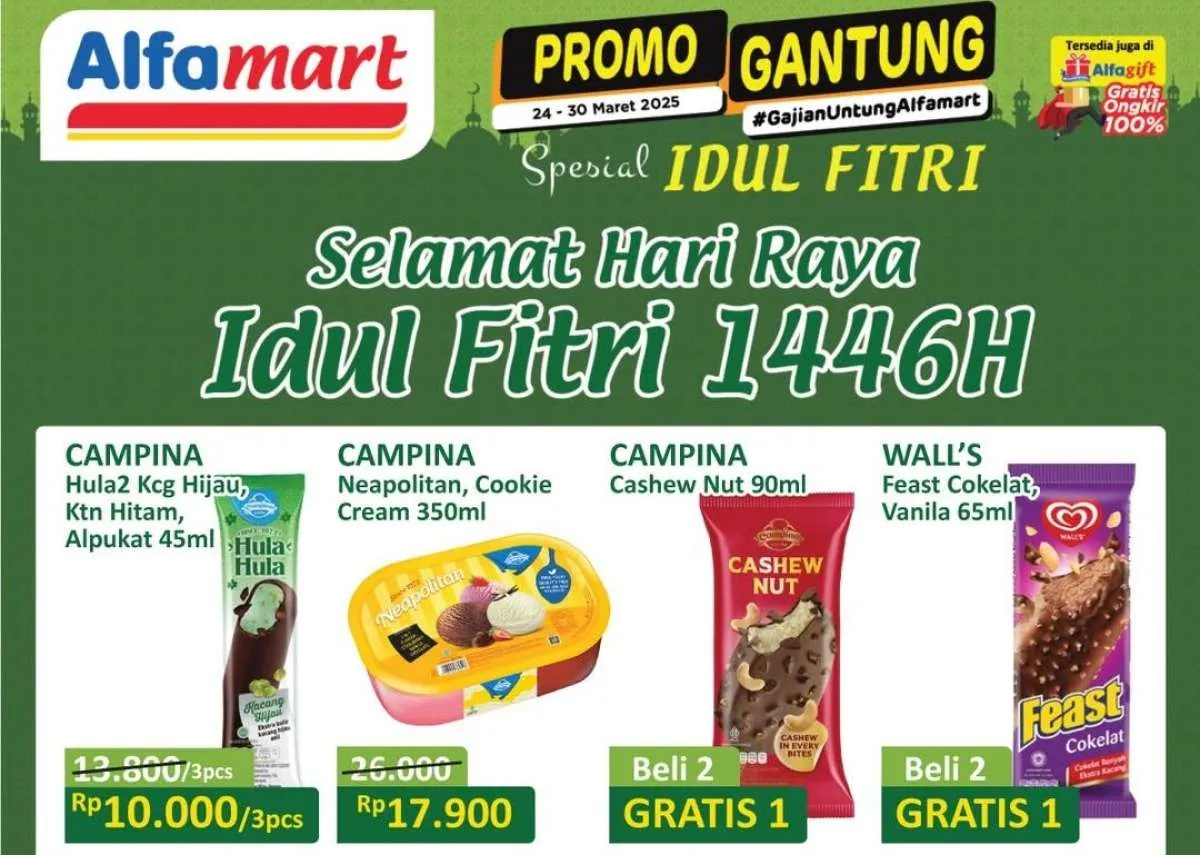 Promo Es Krim Weekend Terbaru Maret 2025, Beli 2 Gratis 1 Akan Berakhir Besok