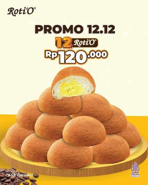 Promo 12.12 di RotiO Bulan Desember Tahun 2024