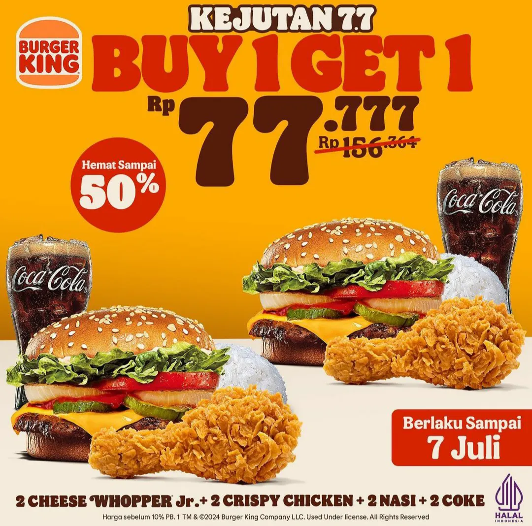 burger king kejutan 7.7