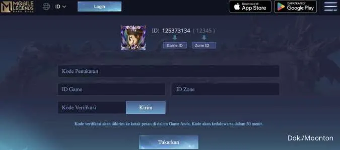 Cek Kode Redeem ML (Mobile Legends) Hari ini 3 September 2024 dan Link Klaim Resmi