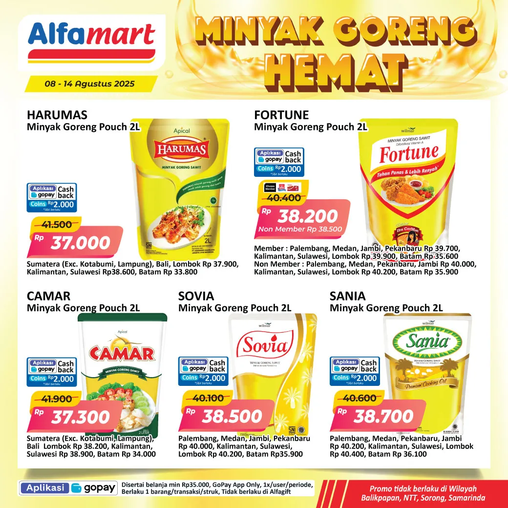 Promo Minyak Goreng Hemat di Alfamart 8-14 Agustus 2025