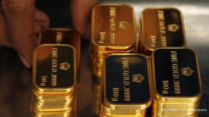 Semalam, harga emas melandai lagi di NY