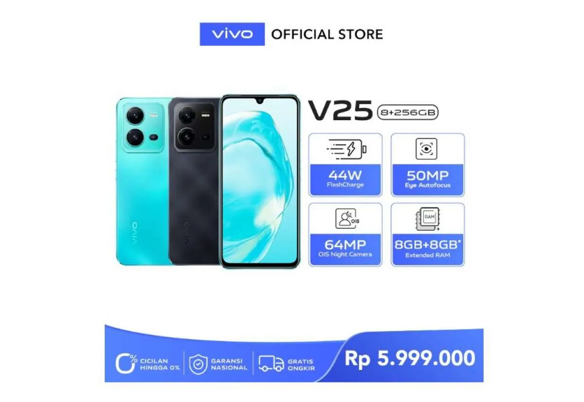 Cek Harga HP Vivo V25 Terbaru dan Spesifikasinya, Periode November 2022