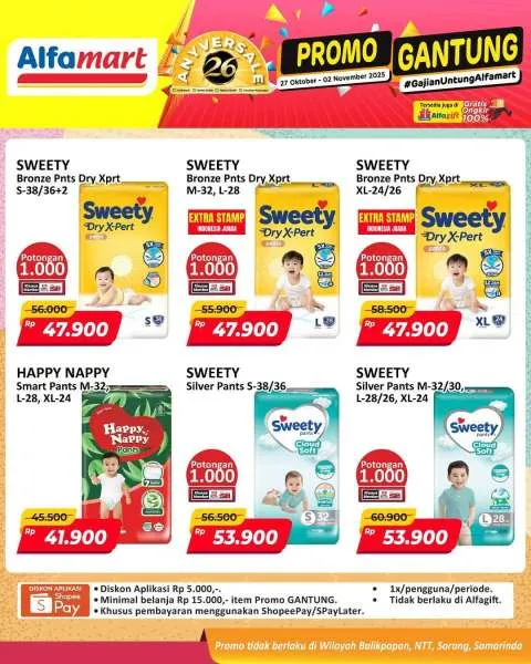 Promo Alfamart Gantung Periode 27 Oktober-2 November 2025