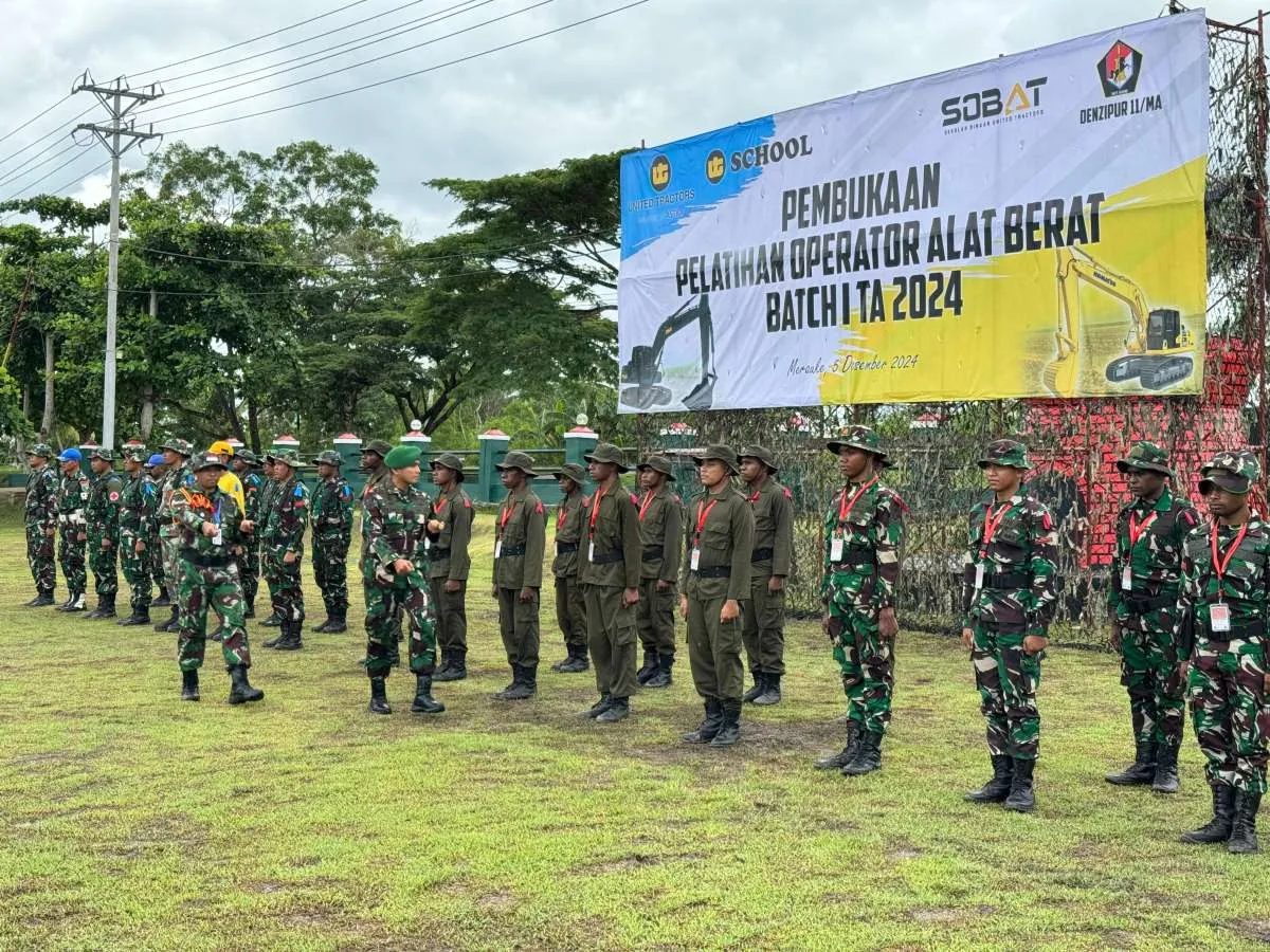 Dukung Program Ketahanan Pangan, UT School Berikan Pelatihan Alat Berat di Merauke