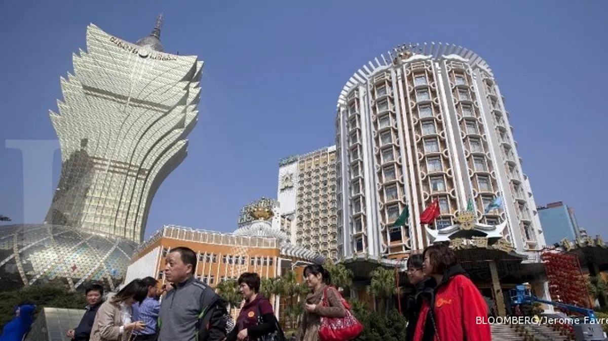 Buruh mogok kerja, saham kasino Makau terperosok