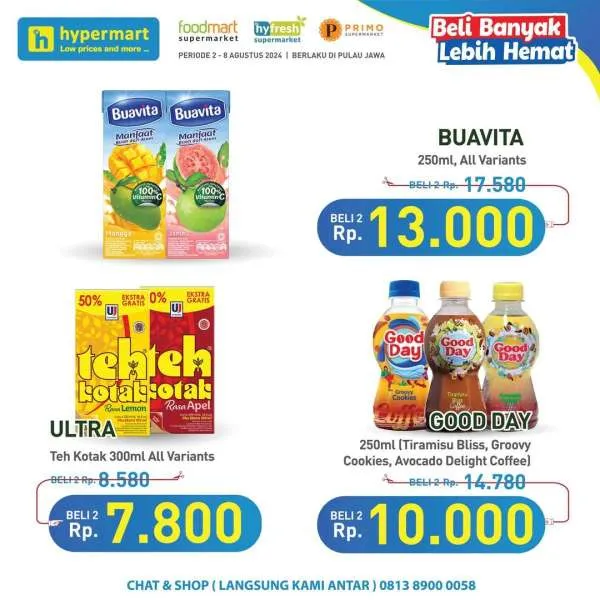 Promo Hypermart Beli Banyak Lebih Hemat Periode 2-8 Agustus 2024