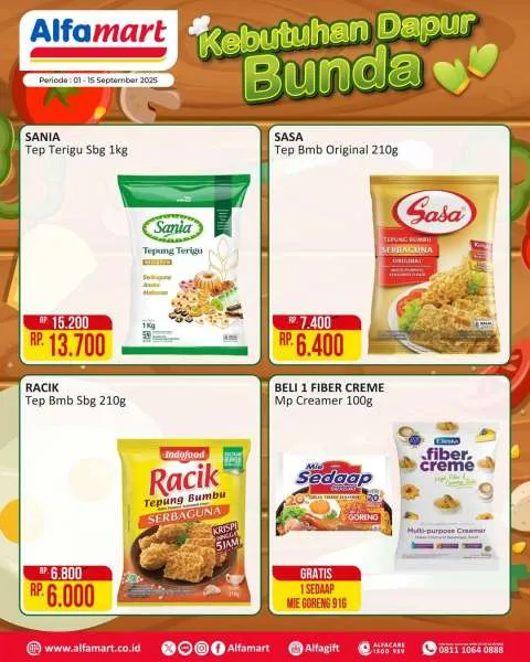Promo Alfamart Kebutuhan Dapur Periode 1-15 September 2025