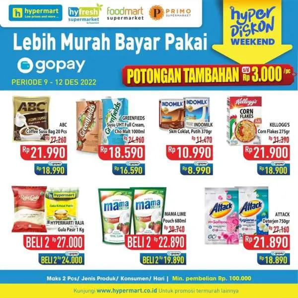 Promo Hypermart Hyper Diskon Weekend Periode 9-12 Desember 2022