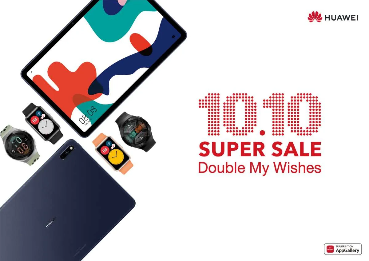 Jangan ketinggalan, ini promo Huawei untuk belanja online 10.10