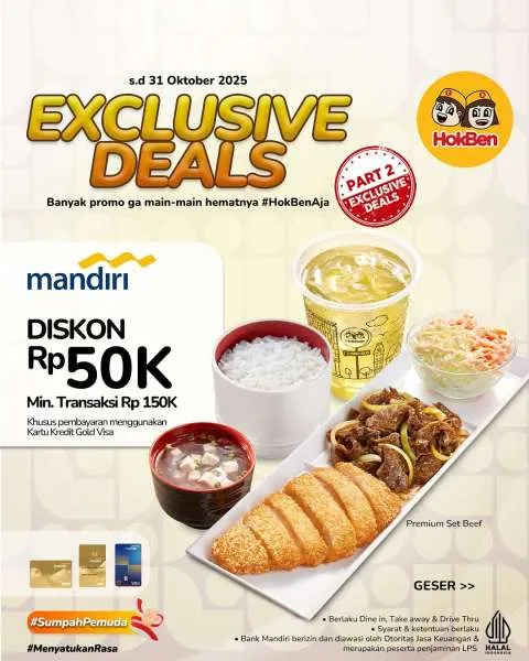 Promo HokBen x Bank Mandiri Oktober 2025