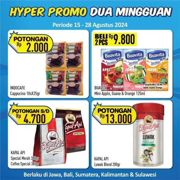 Promo Hypermart Dua Mingguan Periode 15-28 Agustus 2024