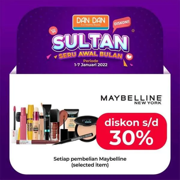 Promo DAN+DAN Sultan (Seru Awal Bulan) 1-7 Januari 2022