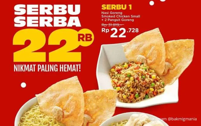 Promo Bakmi GM Serbu Serba Rp 22.000-an di Seluruh Outlet, Cuma 13-24 Oktober