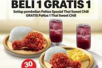 Promo McD 30 November, Drive-Thru Beli 1 Gratis 1 PaNas Spesial Thai Sweet Chili