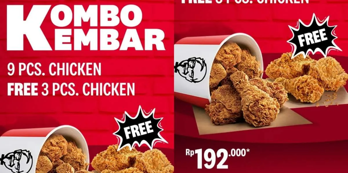 Eksklusif! Promo 6.6 KFC Edisi Juni 2023, Ada Kombo Kembar Isi 12 Ayam Goreng