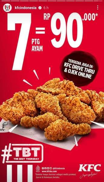 Promo KFC Terbaru The Best Thursday Kamis 9 Februari 2023