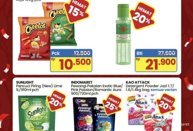 Promo JSM Indomaret 8-10 Agustus 2025, Sunlight-Attack Detergent Diskon 20%