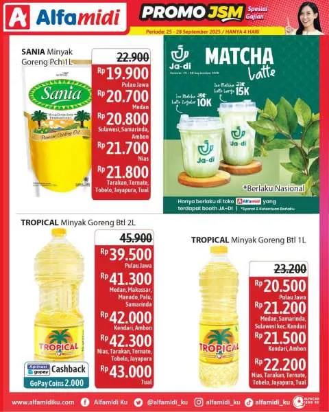 Promo JSM Alfamidi Spesial Gajian Periode 25-28 September 2025
