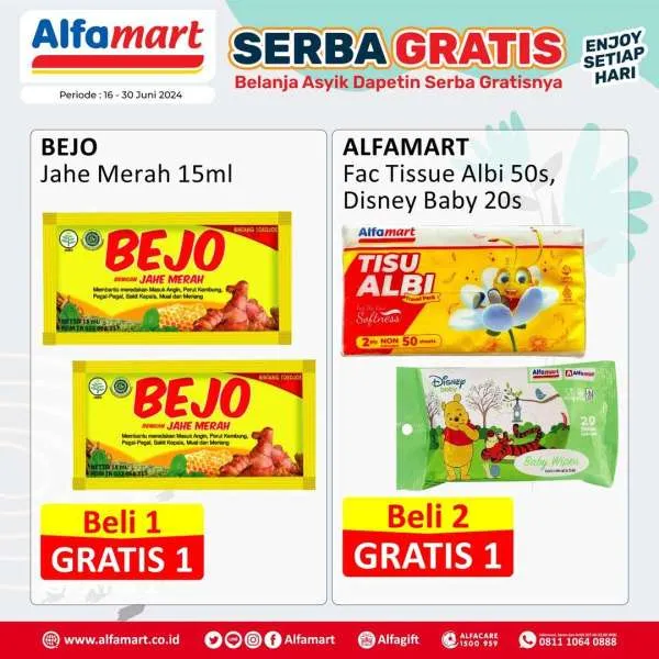 Promo Alfamart Serba Gratis Periode 16-30 Juni 2024