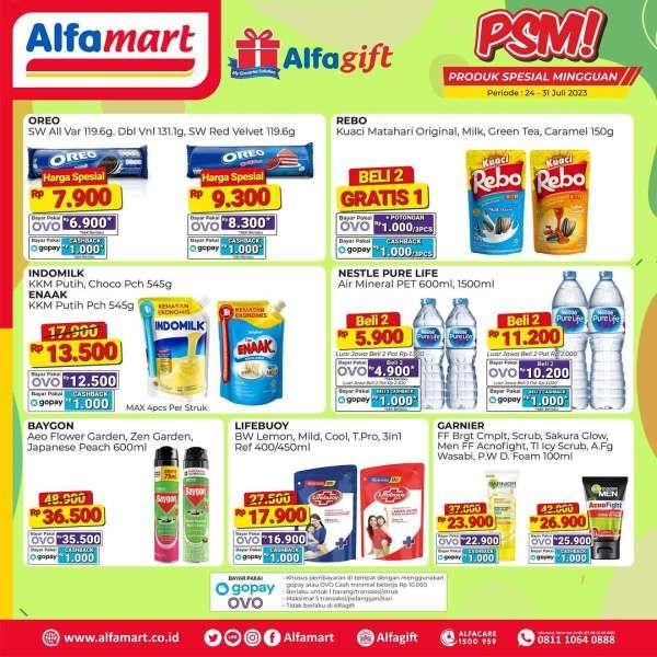 Harga Promo Alfamart Terbaru Juli 2023, Promo Produk Spesial Mingguan