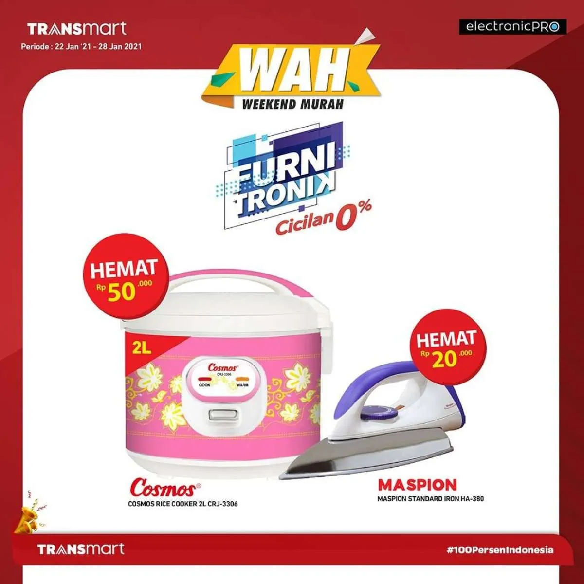 Cek harganya, promo Transmart Carrefour 23 Januari 2021 diskon sampai 30%!