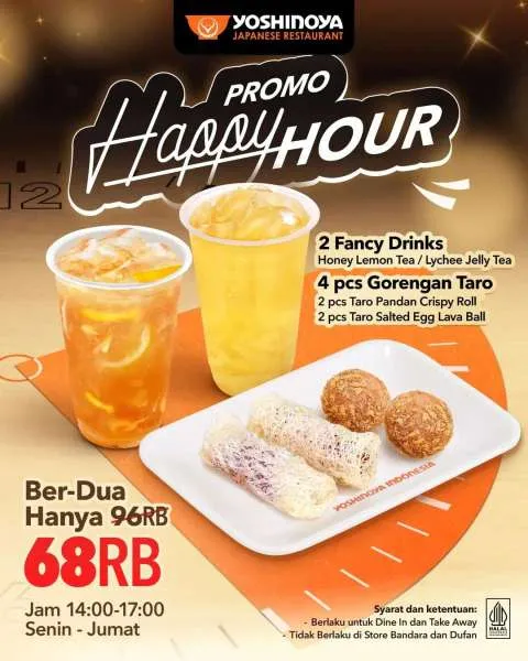 Promo Yoshinoya Happy Hour Fancy Drinks