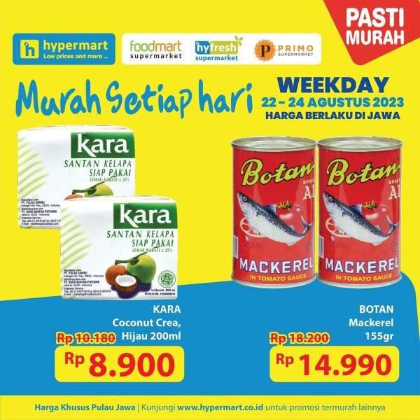 Katalog Harga Promo Hypermart Terbaru 22-24 Agustus 2023, Promo Diskon Weekday