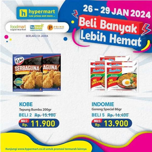 Promo Hypermart Beli Banyak Lebih Hemat Periode 26-29 Januari 2024