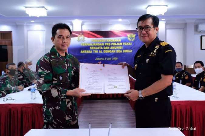 Amankan wilayah laut, Bea Cukai pinjam senjata berat milik TNI Angkatan Laut