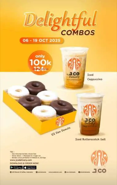 Promo J.CO Delightful Combos 6-19 Oktober 2025