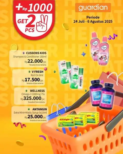 Promo Guardian Super Hemat Periode 24 Juli-6 Agustus 2025