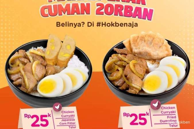 Promo Hokben Oktober 2023, Hemat Paket Jigoan, Butter Miso Beef, Creamy Ebi Korokke