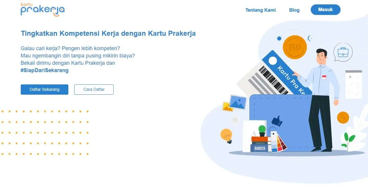 Kenapa muncul tulisan Sedang Dievaluasi di dashboard Prakerja.go.id