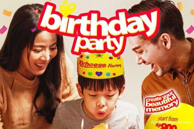 Ulang Tahun di Richeese Factory, Ada Promo Paket Birthday Party Fasilitas Lengkap