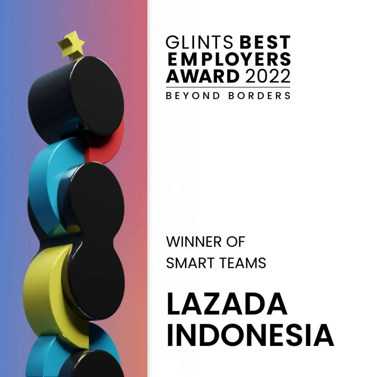 Lazada Indonesia Raih Penghargaan Glints Best Employers Award 2022  