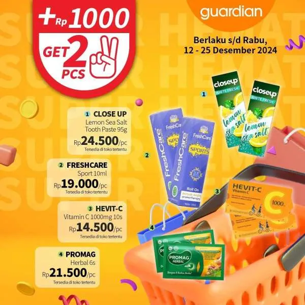 Promo Guardian Super Hemat Periode 12-25 Desember 2024