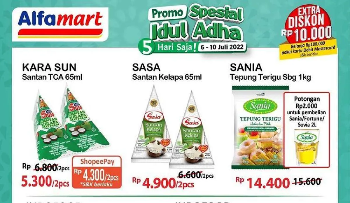 Promo JSM Alfamart Terbaru Spesial Idul Adha, Promo 5 Hari Sampai 10 Juli 2022