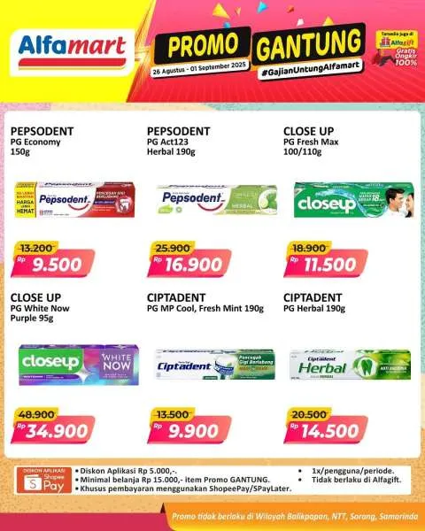 Promo Alfamart Gantung Periode 26 Agustus-1 September 2025