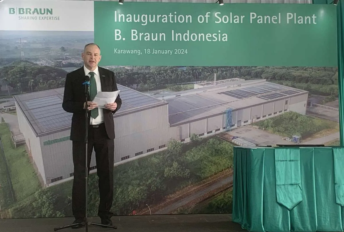 B Braun Indonesia Resmikan PLTS Berkapasitas 1,2 MwP di Pabrik Cikampek