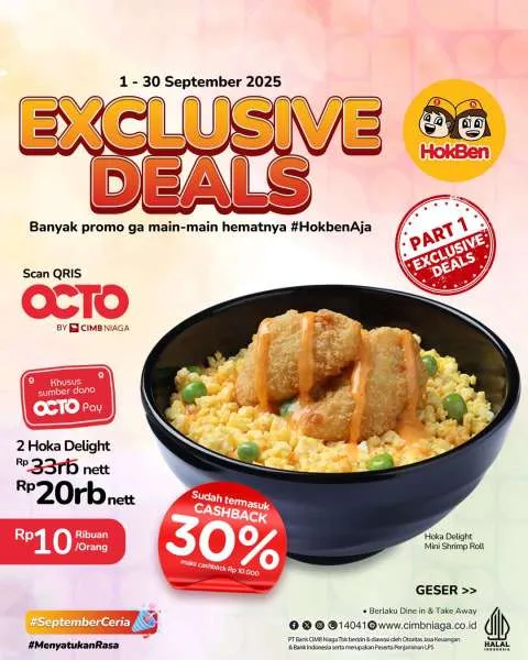 Promo HokBen x OCTO by CIMB Niaga