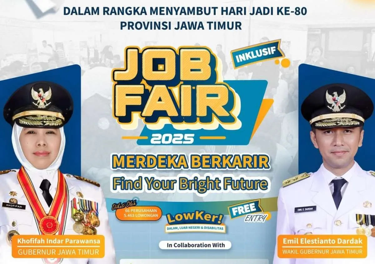 Jadwal Job Fair Inklusif Jatim 2025 di Surabaya, Berikut Cara Registrasinya