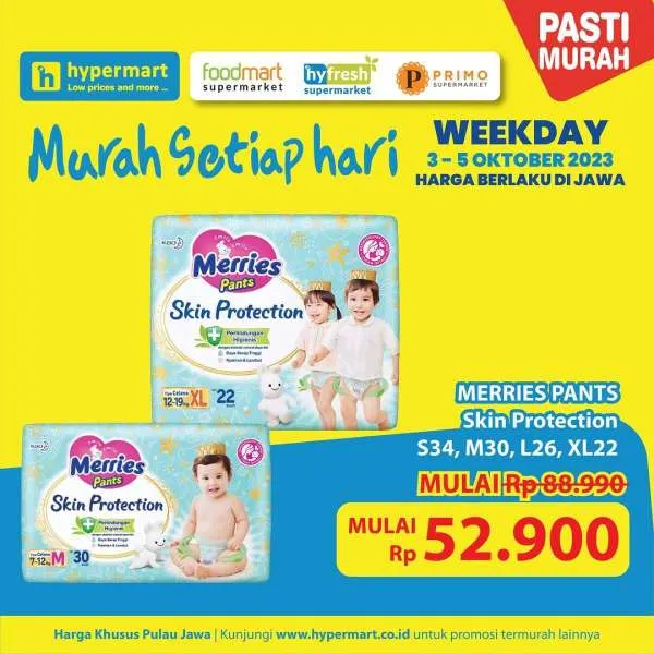 Katalog Promo Hypermart Terbaru 3-5 Oktober 2023, Hyper Diskon Weekday Awal Bulan