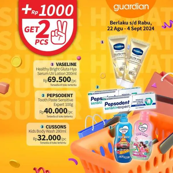 Promo Guardian Super Hemat Periode 22 Agustus-4 September 2024