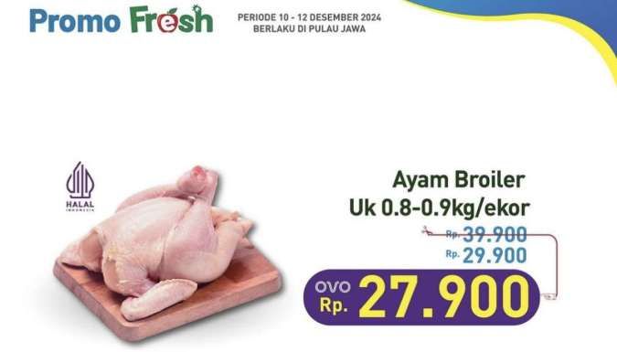 Promo Hypermart Weekday Periode 10-12 Desember 2024, Ayam Kampung Diskon Rp 15.000