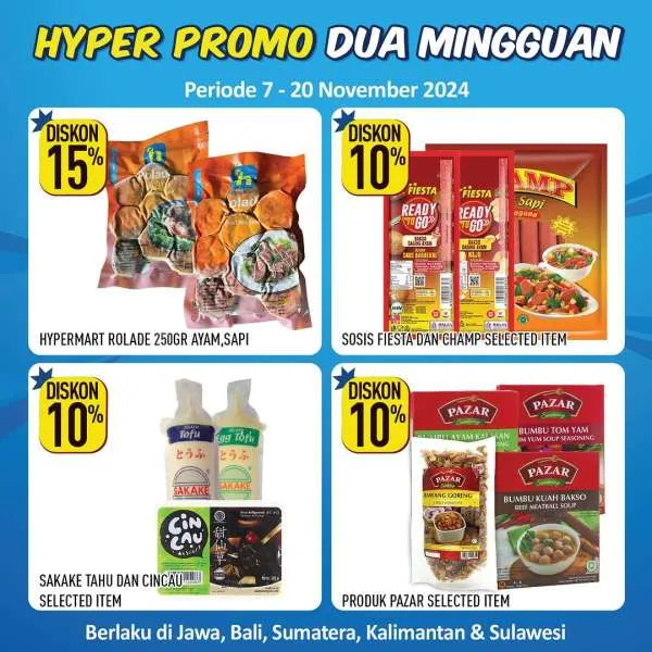 Promo Hypermart Dua Mingguan Periode 7-20 November 2024